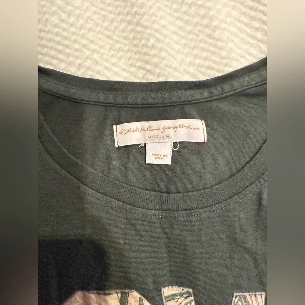 Spiritual Gangster olive LOVE Palm Print Tank Top size Medium - Picture 4 of 4